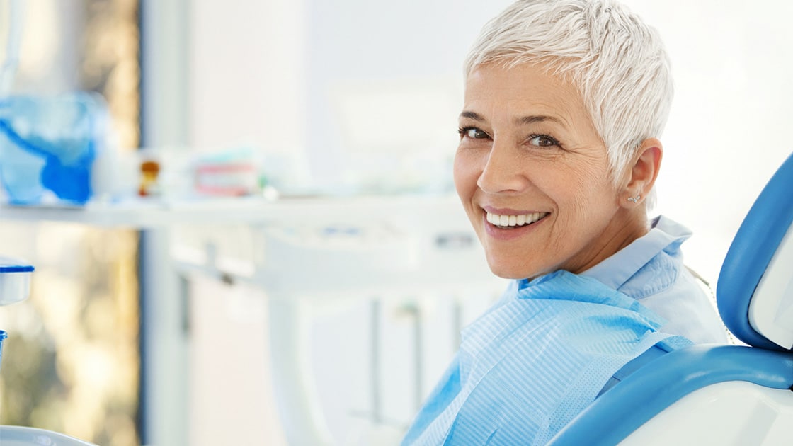 Lady With Grey Hair 